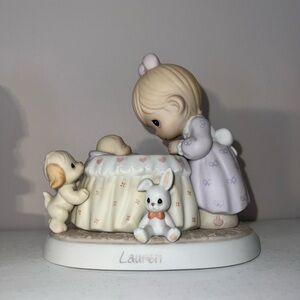Precious Moments Lavender and Cream Figurine